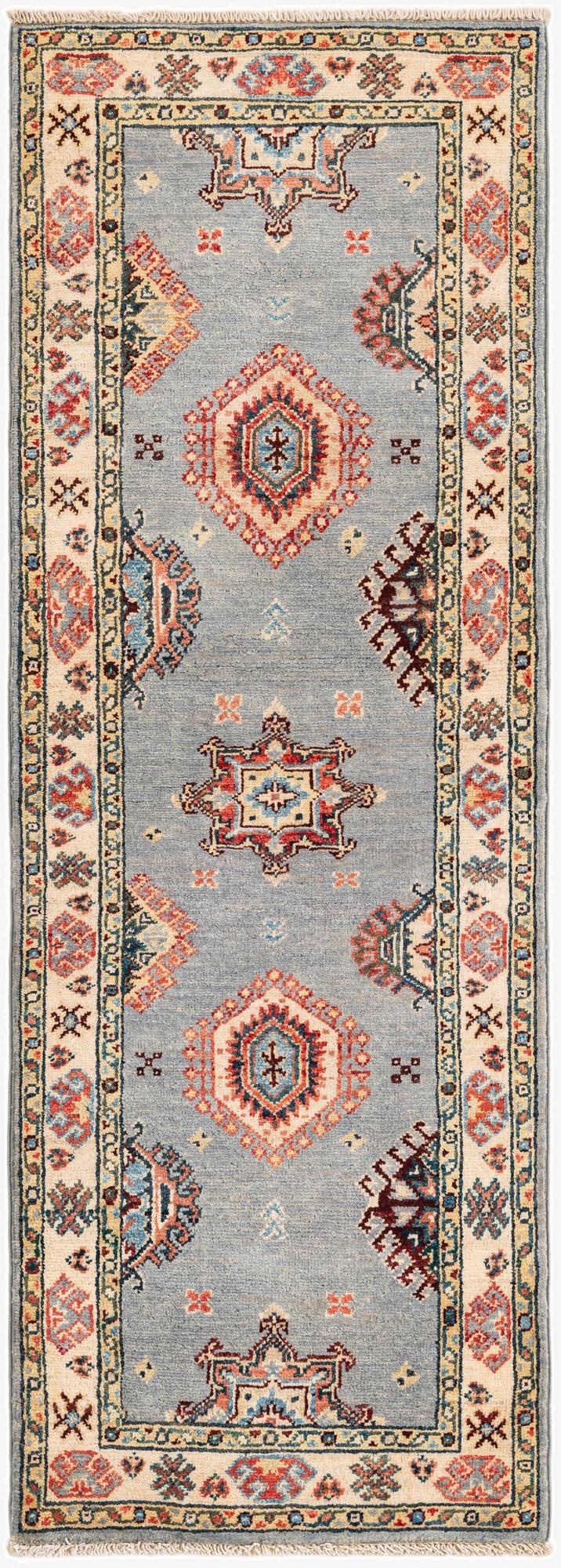 2' x 5' 8  Hand Knotted Kazak Runner Rug
