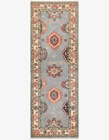 2' x 5' 8 Hand Knotted Kazak Runner Rug