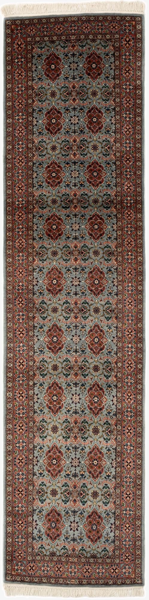 2' 7 x 10' 8  Hand Knotted Lahour Oriental Wool Runner Rug