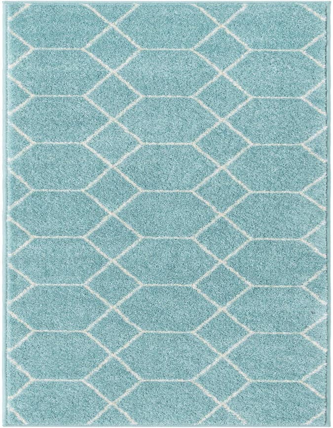 Detail image of 2' x 6' Lattice Frieze Runner Rug