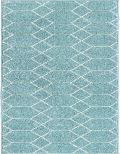Detail image of 2' x 9' Lattice Frieze Runner Rug