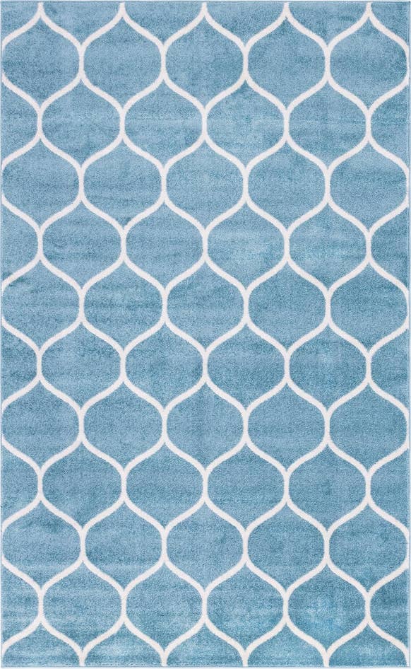 Detail image of 3' x 6' Lattice Frieze Runner Rug