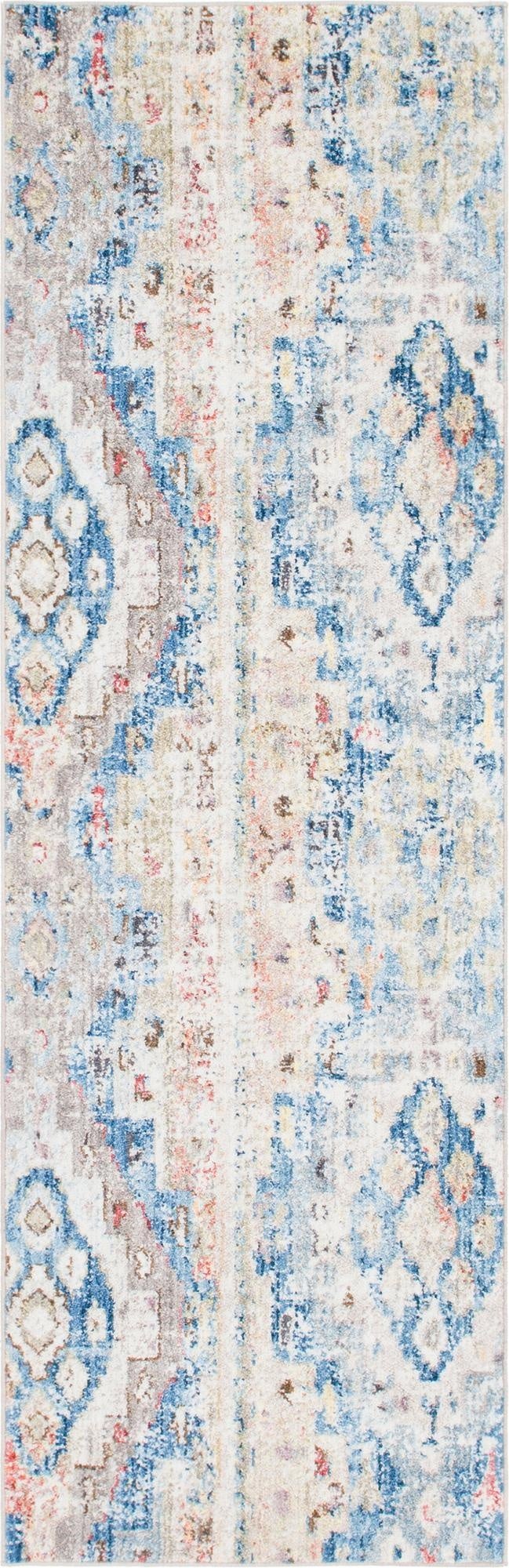 Light Blue Madrid Runner Rug