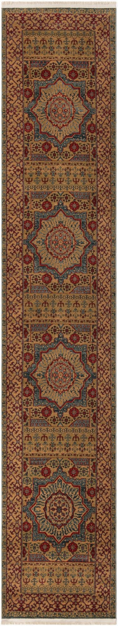 2' 7 x 13' Mamluk Runner Rug