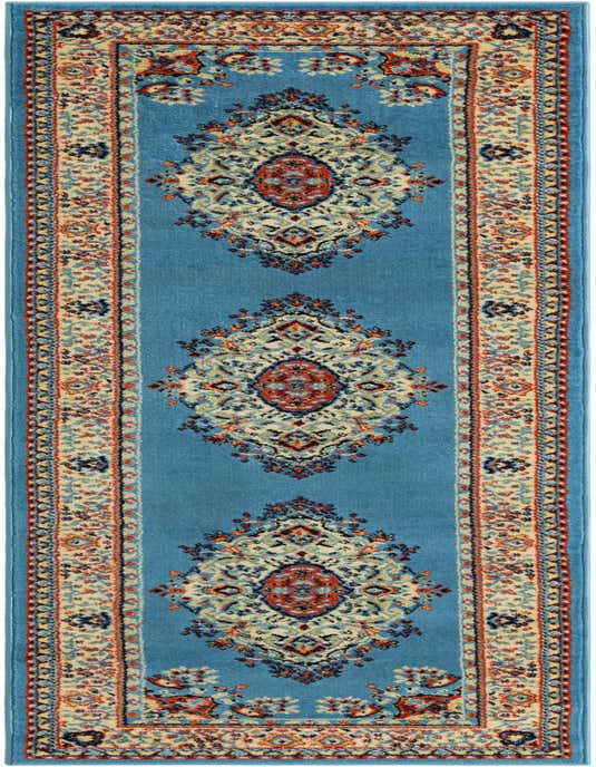 2' 7 x 10' Mashad Design Runner Rug