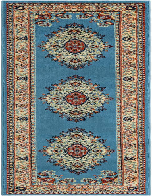 Detail image of 2' 7 x 10' Mashad Design Runner Rug