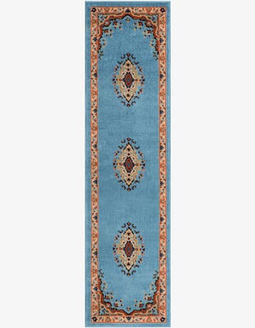 2' x 8' 2 Mashad Design Runner Rug