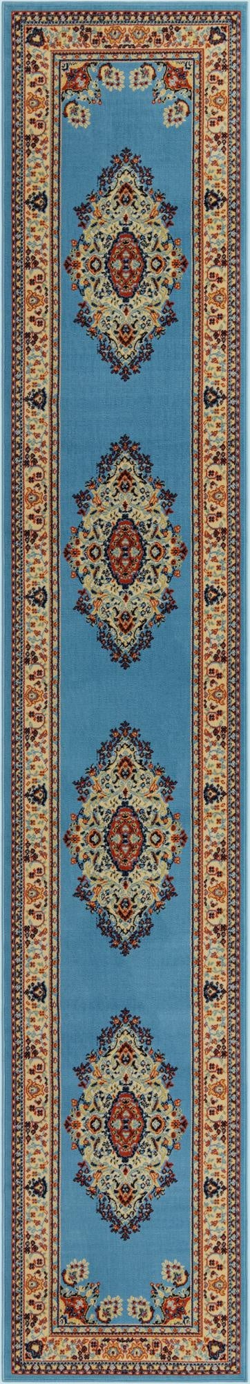 Primary image 3' x 16' 5 Mashad Design Runner Rug