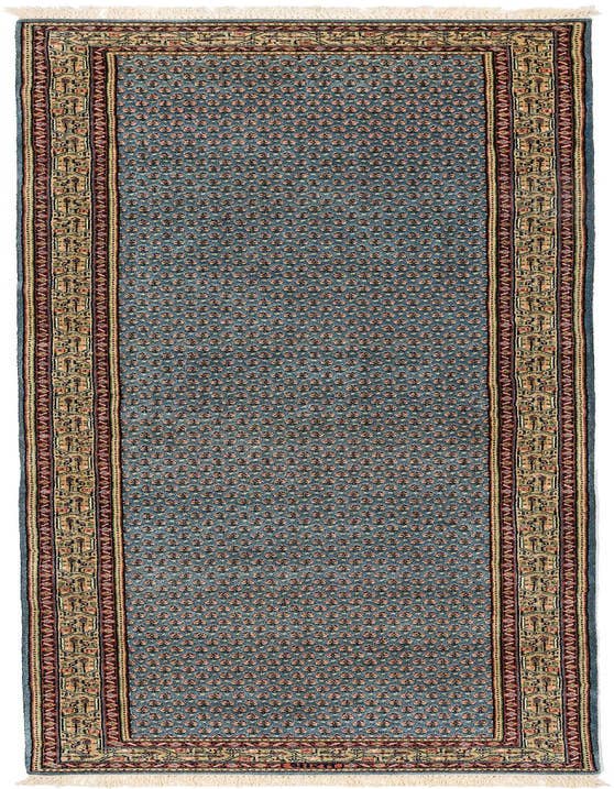 Detail image of 3' x 10' 9 Hand Knotted Mir Wool Runner Rug