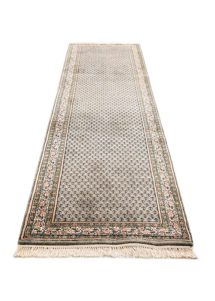 2' 9 x 10' 6 Hand Knotted Mir Wool Runner Rug