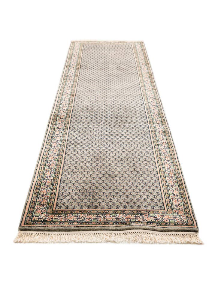 Detail image of 2' 9 x 10' 6 Hand Knotted Mir Wool Runner Rug