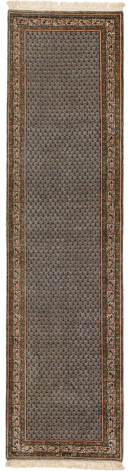 Detail image of 2' 9 x 10' 6 Hand Knotted Mir Wool Runner Rug