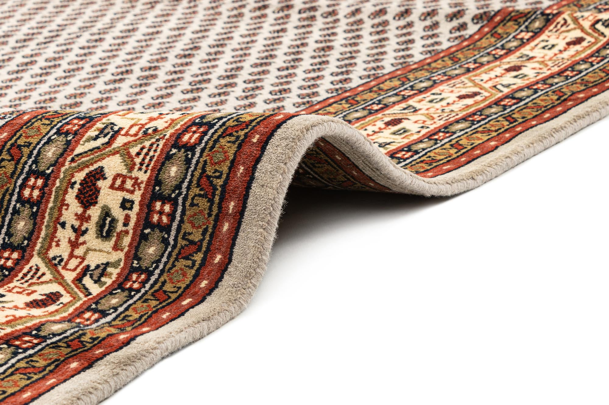 6' x 11' 4 Hand Knotted Mir Wool Runner Rug