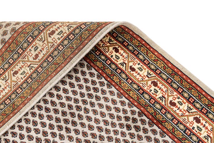 Detail image of 6' x 11' 4 Hand Knotted Mir Wool Runner Rug