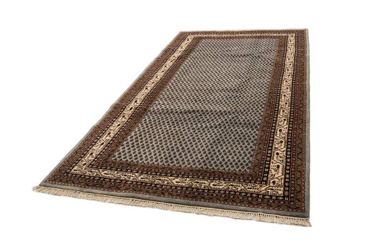Detail image of 6' x 11' 4 Hand Knotted Mir Oriental Wool Runner Rug