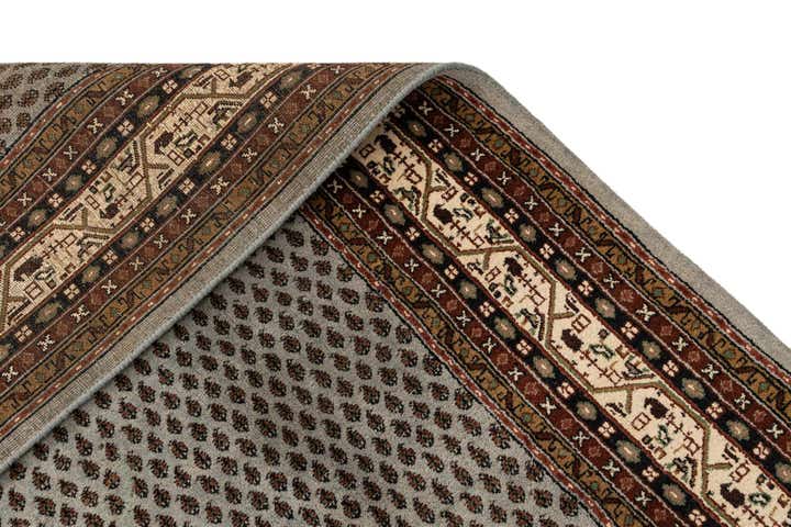 6' x 11' 4 Hand Knotted Mir Oriental Wool Runner Rug