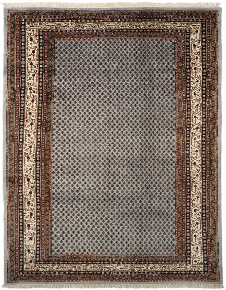 Detail image of 6' x 11' 4 Hand Knotted Mir Oriental Wool Runner Rug