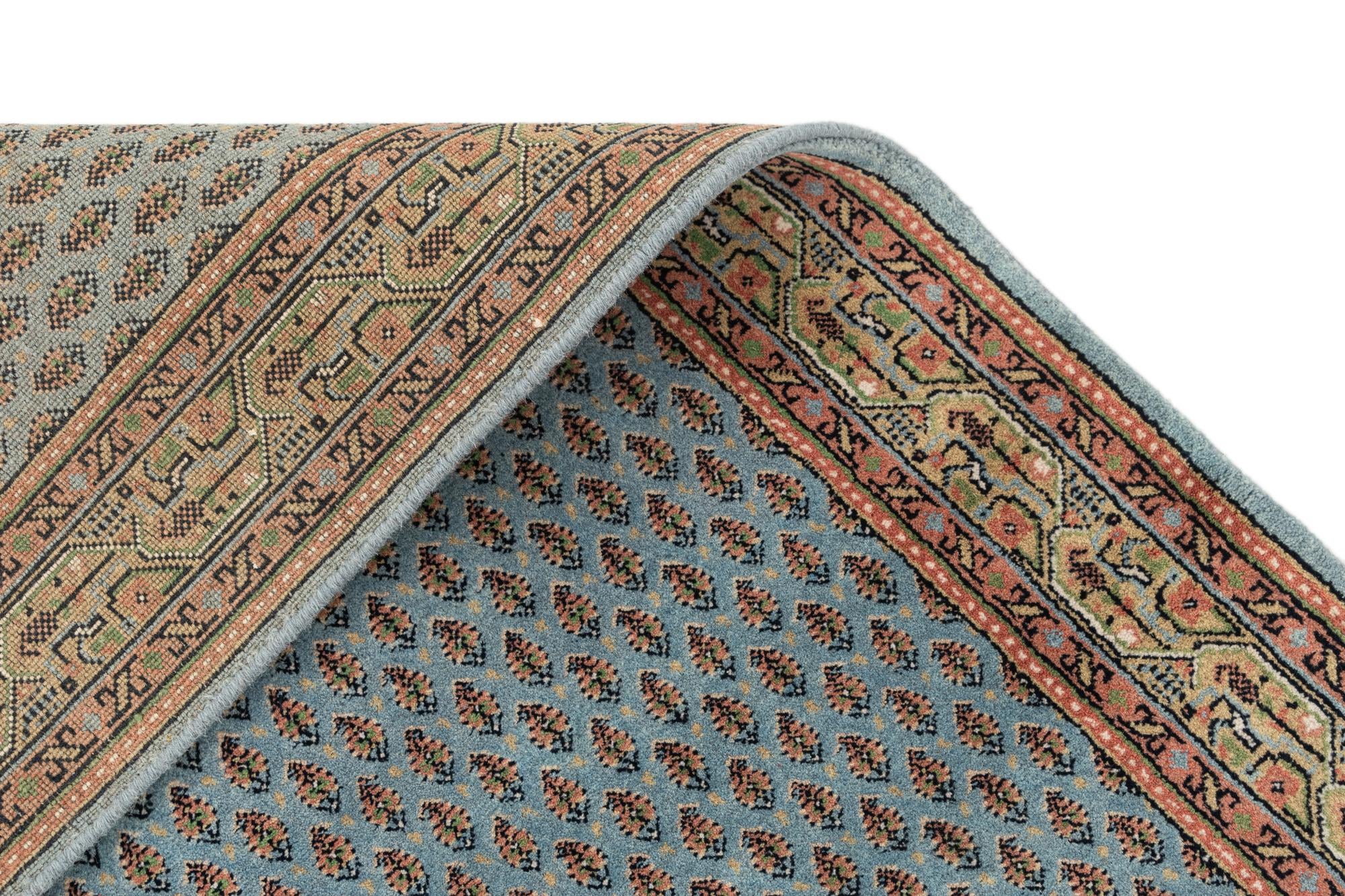2' 8 x 10' Hand Knotted Mir Wool Runner Rug