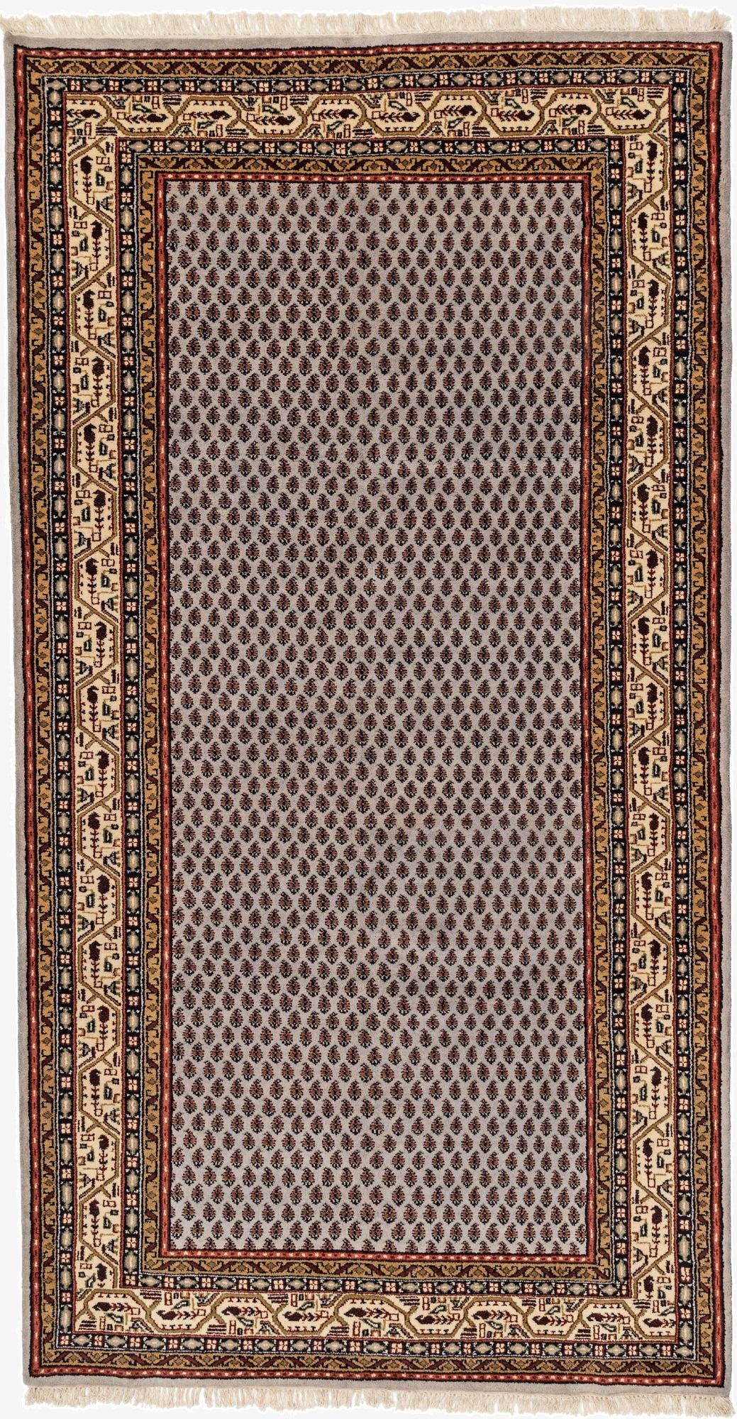 5' 4 x 10' 2  Hand Knotted Mir Wool Runner Rug