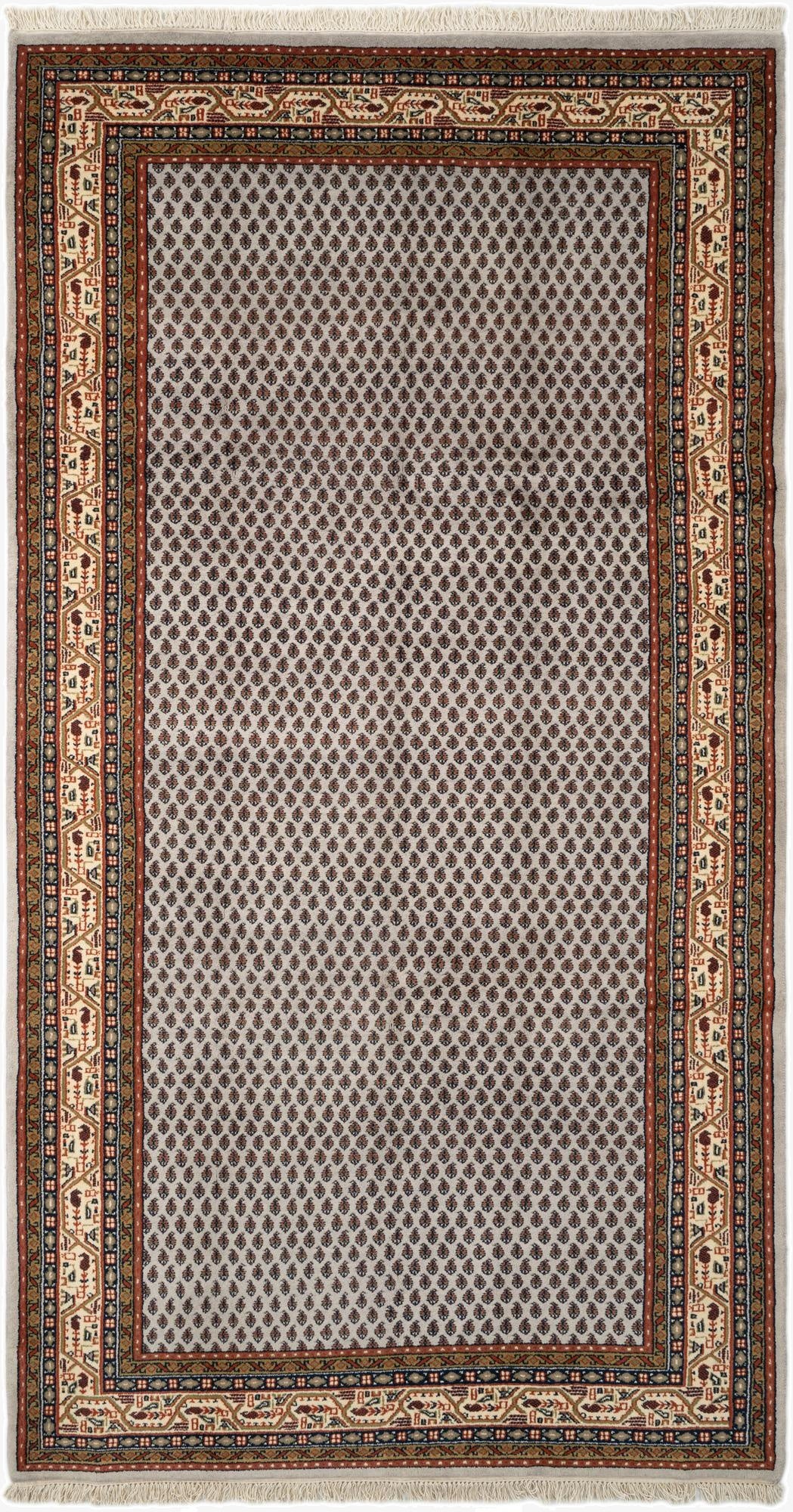 6' x 11' 4  Hand Knotted Mir Wool Runner Rug