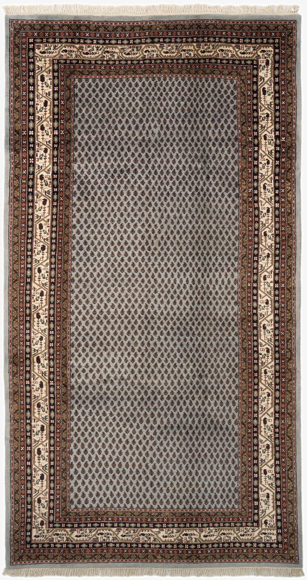 6' x 11' 4  Hand Knotted Mir Oriental Wool Runner Rug