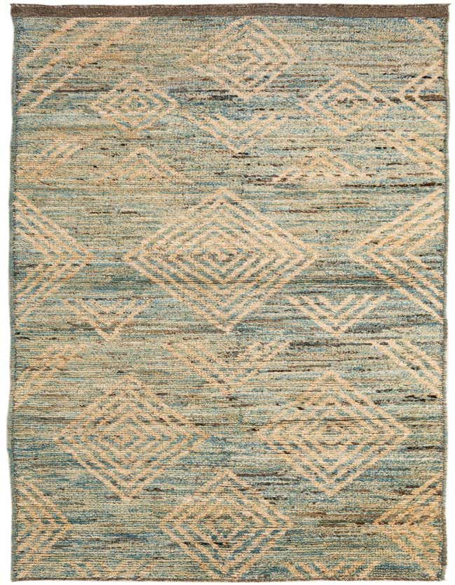 3' 4 x 10' 8 Hand Knotted Moroccan Wool Runner Rug