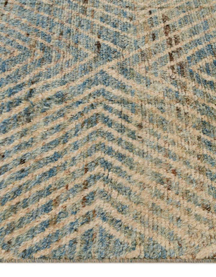 4' 3 x 19' 2 Hand Knotted Moroccan Wool Runner Rug