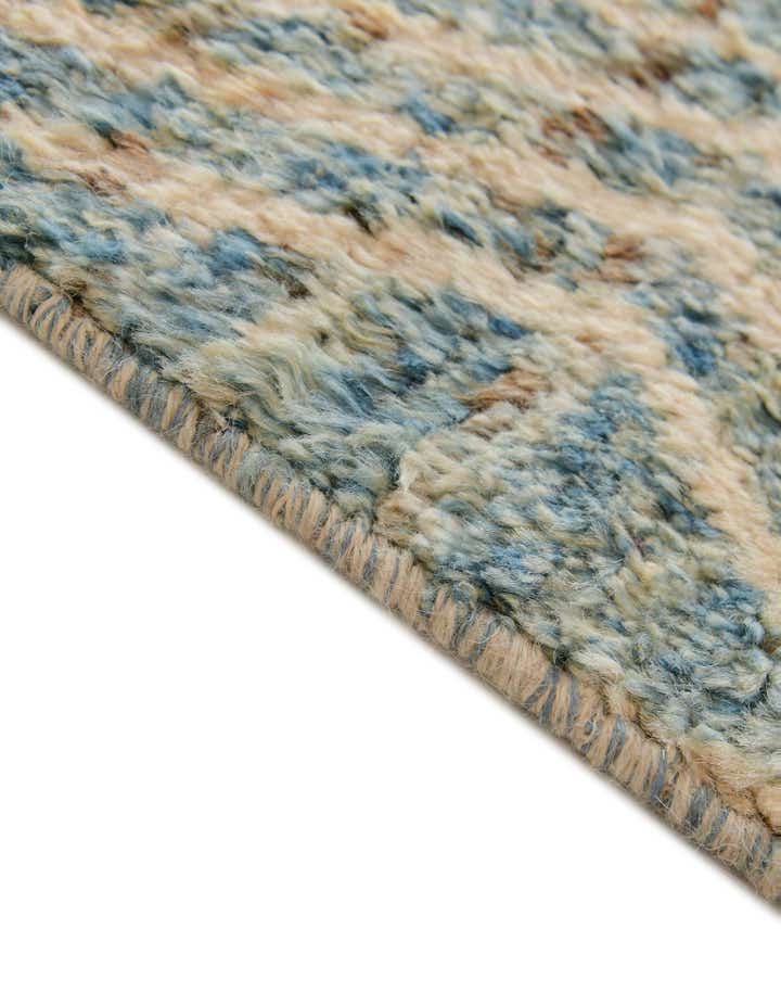 4' 3 x 19' 2 Hand Knotted Moroccan Wool Runner Rug