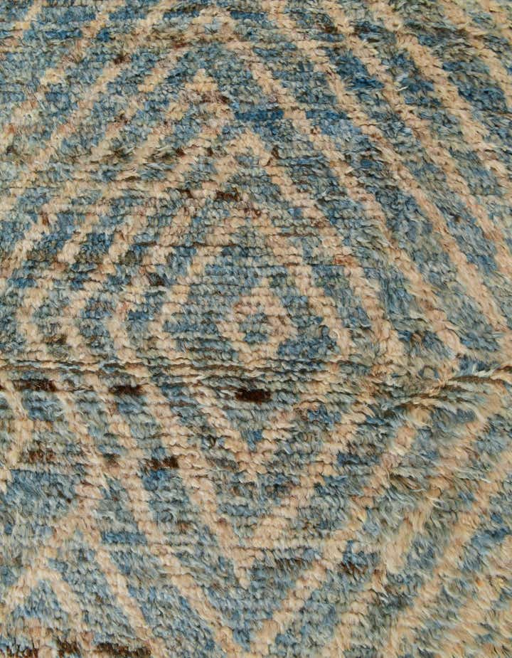 4' 3 x 19' 2 Hand Knotted Moroccan Wool Runner Rug