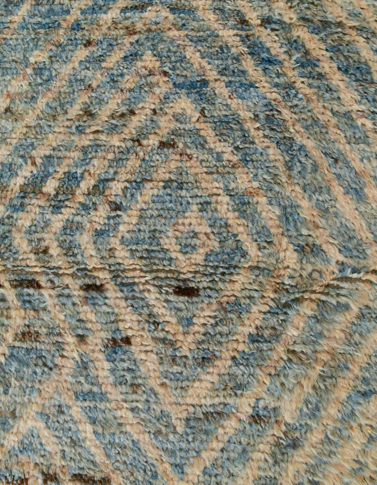 Detail image of 4' 3 x 19' 2 Hand Knotted Moroccan Wool Runner Rug