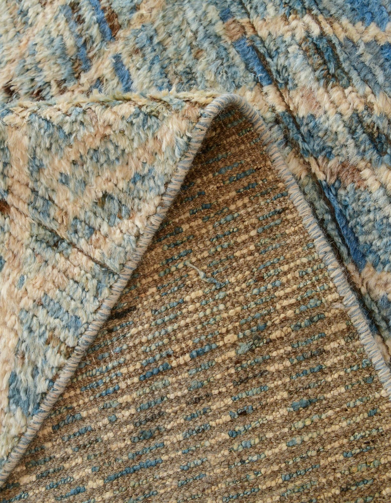 4' 3 x 19' 2 Hand Knotted Moroccan Wool Runner Rug