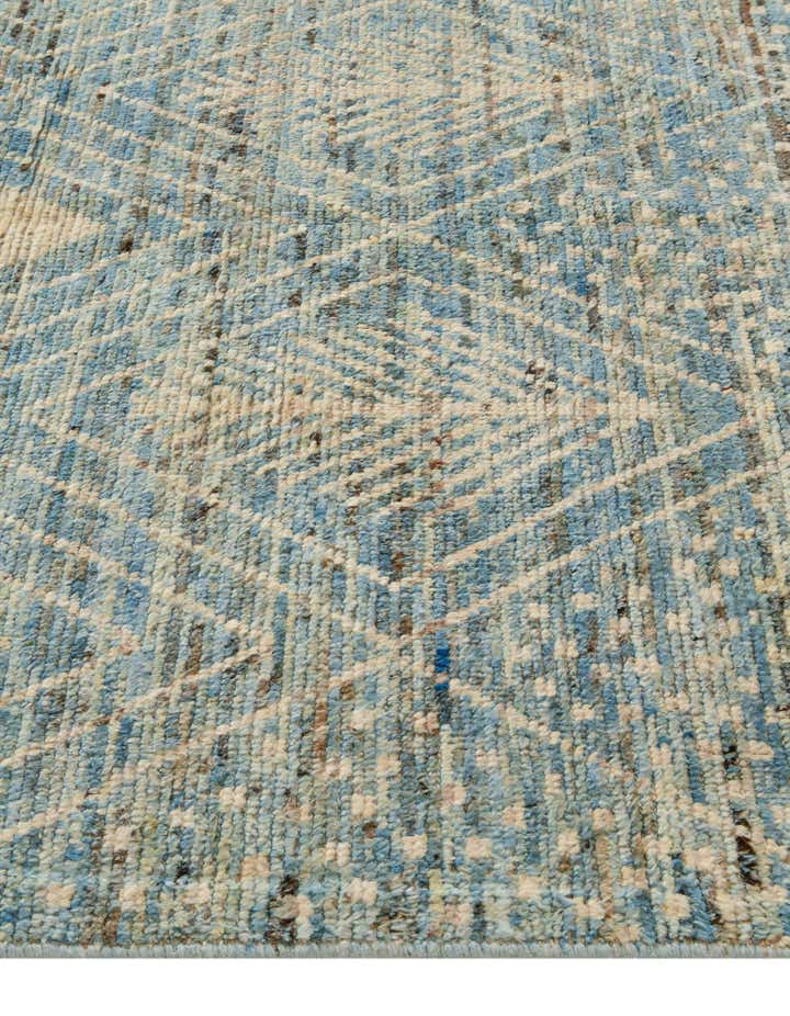 5' 2 x 19' 4 Hand Knotted Moroccan Wool Runner Rug