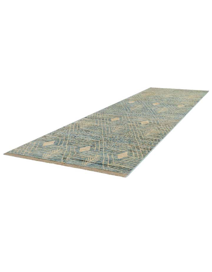 5' 2 x 19' 4 Hand Knotted Moroccan Wool Runner Rug