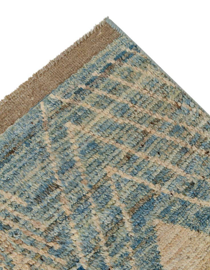 Detail image of 5' 2 x 19' 4 Hand Knotted Moroccan Wool Runner Rug