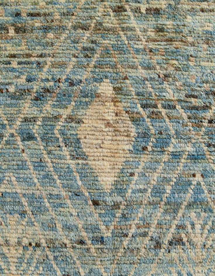Detail image of 5' 2 x 19' 4 Hand Knotted Moroccan Wool Runner Rug