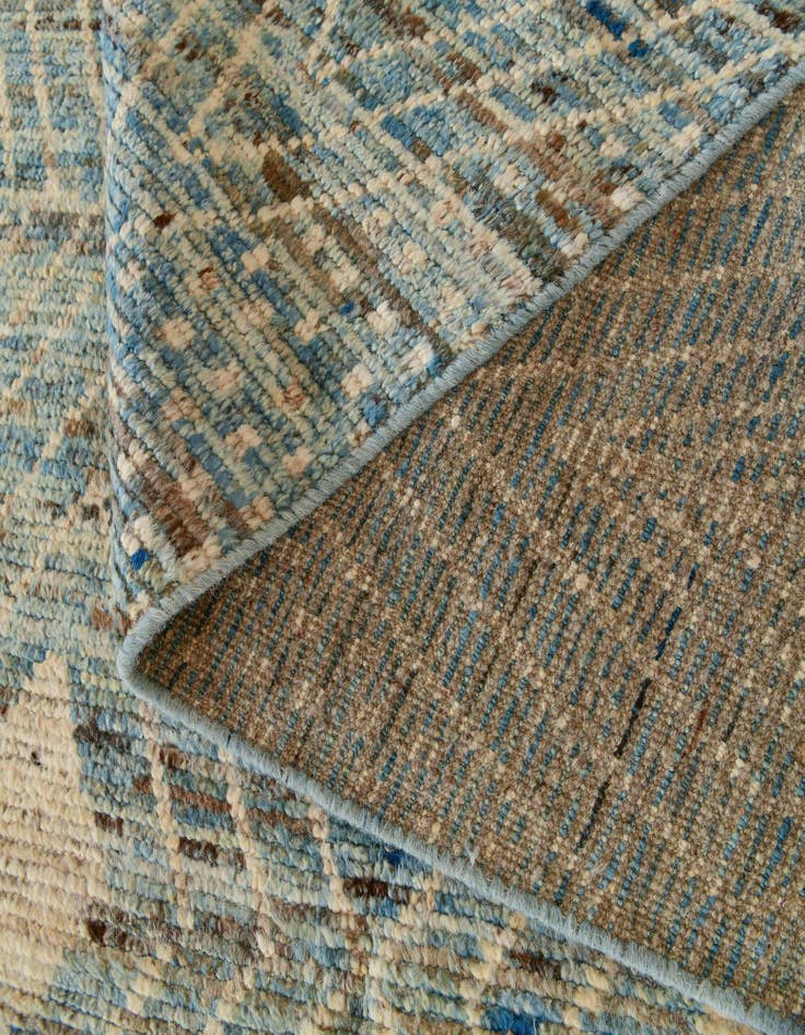 Detail image of 5' 2 x 19' 4 Hand Knotted Moroccan Wool Runner Rug