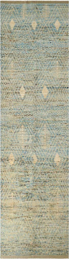 5' 2 x 19' 4 Hand Knotted Moroccan Wool Runner Rug