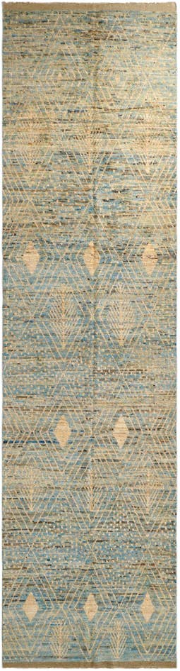 Detail image of 5' 2 x 19' 4 Hand Knotted Moroccan Wool Runner Rug
