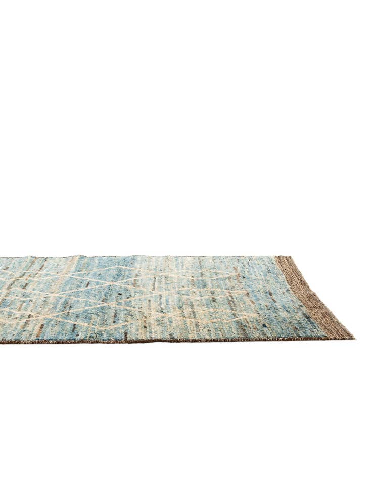 Detail image of 3' 3 x 16'  Hand Knotted Moroccan Wool Runner Rug