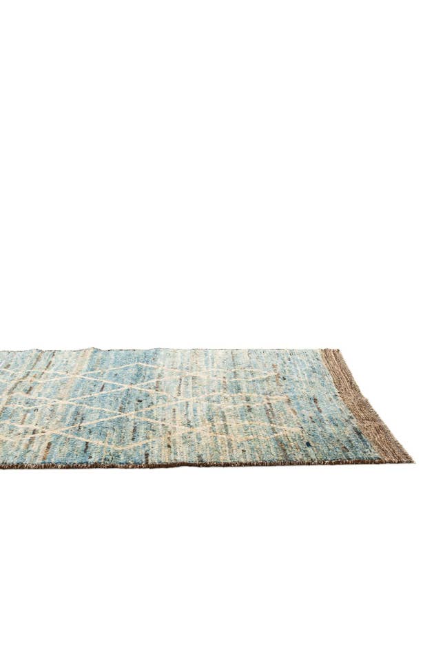 Detail image of 3' 3 x 16' Hand Knotted Moroccan Wool Runner Rug