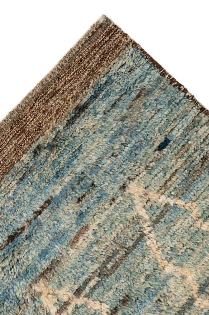 3' 3 x 16' Hand Knotted Moroccan Wool Runner Rug