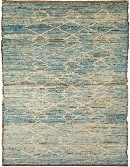 Detail image of 3' 3 x 16' Hand Knotted Moroccan Wool Runner Rug