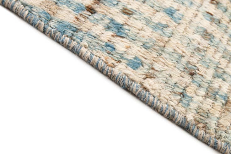 Detail image of 3' x 16' 3 Hand Knotted Moroccan Wool Runner Rug