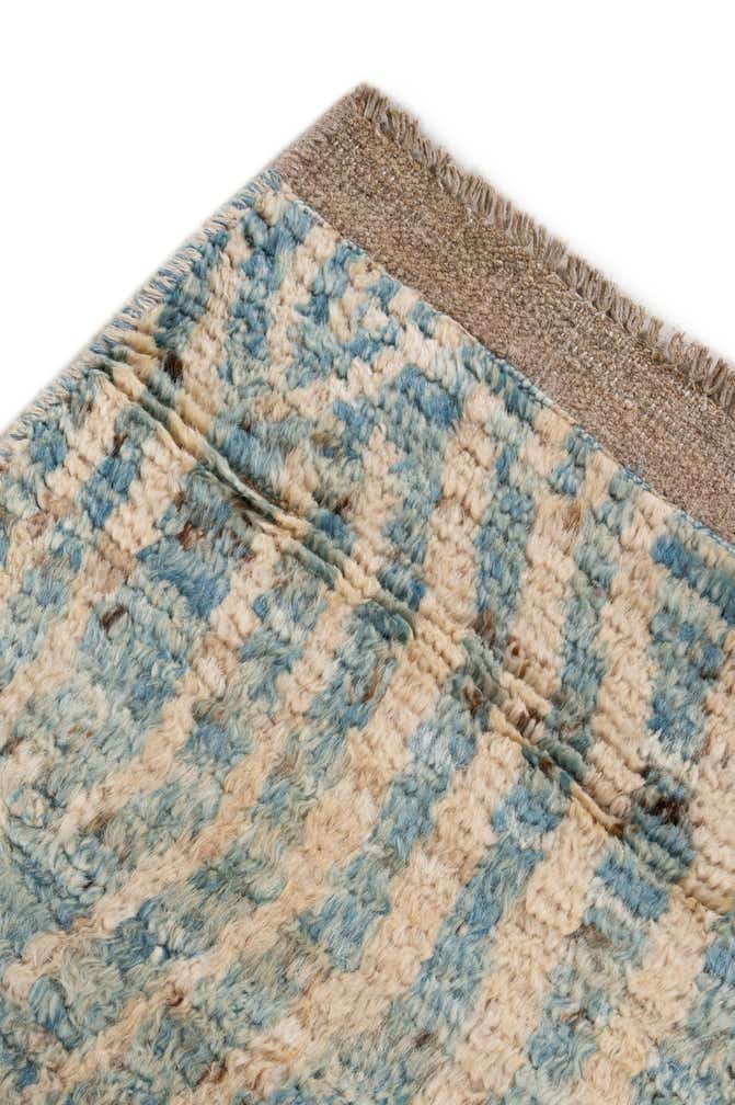 3' x 16' 3 Hand Knotted Moroccan Wool Runner Rug