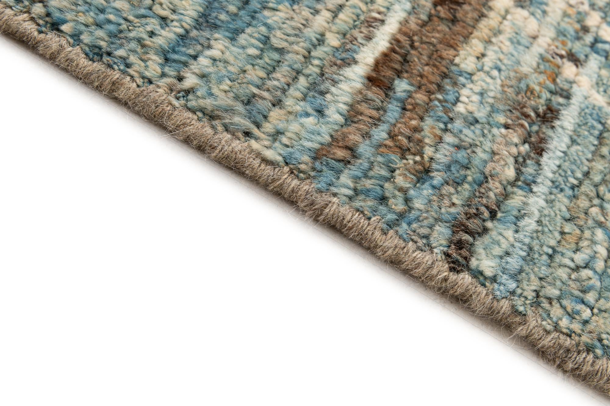 3' 2 x 16' 4 Hand Knotted Moroccan Wool Runner Rug