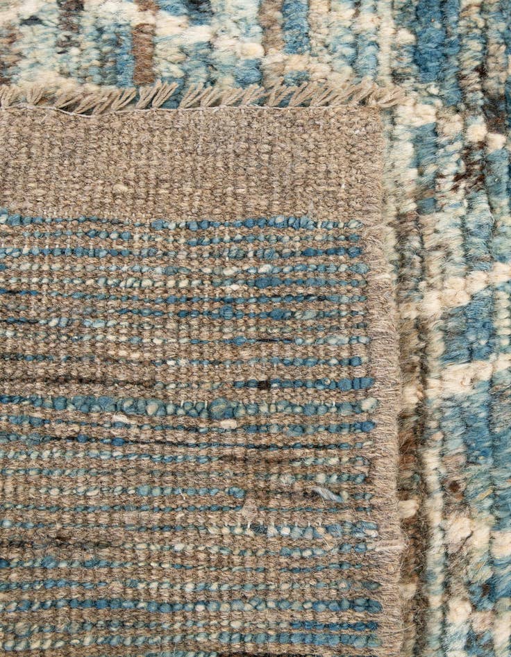 Detail image of 3' 2 x 16' 4  Hand Knotted Moroccan Wool Runner Rug