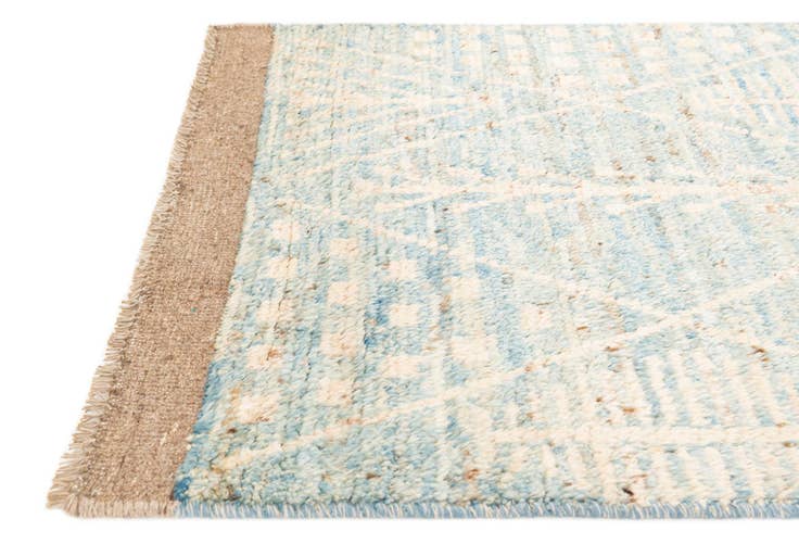 Detail image of 3' 1 x 16' 7 Hand Knotted Moroccan Wool Runner Rug