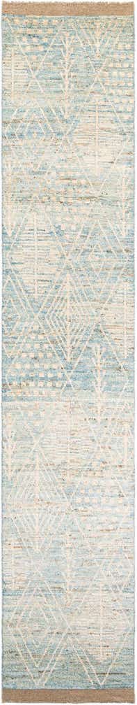 3' 1 x 16' 7 Hand Knotted Moroccan Wool Runner Rug