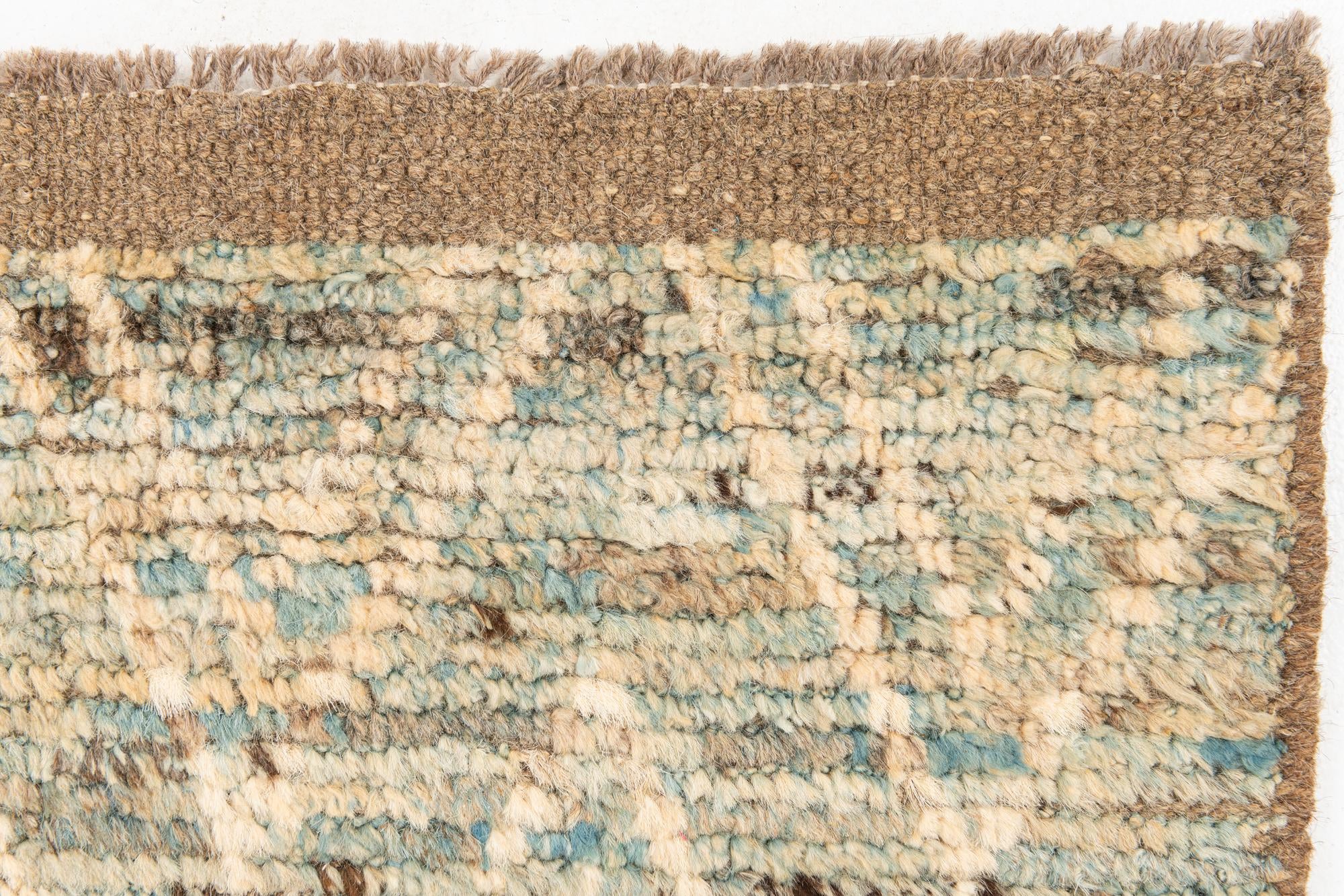 3' 1 x 16' Hand Knotted Moroccan Wool Runner Rug