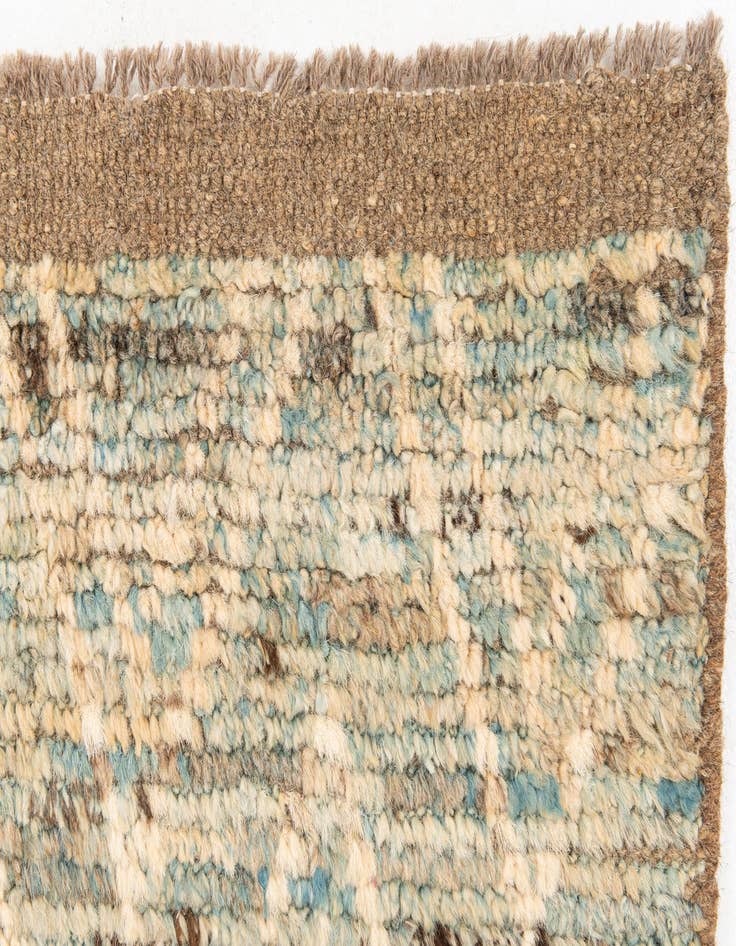 Detail image of 3' 1 x 16'  Hand Knotted Moroccan Wool Runner Rug